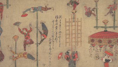 Akrobater, ca. 1800-tallet. av Unbekannt
