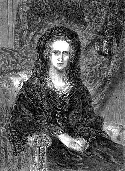 Adelaide av Saxe-Coburg Meiningen 1792-1849, tyskfødt dronning-konsort av William IV, 1849 av Unbekannt