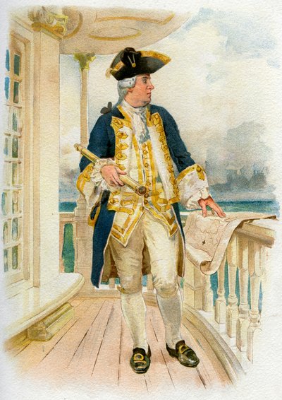 Admiral, 1700-tallet c1890-c1893 av Unbekannt