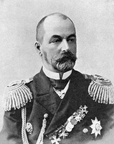 Admiral Rozhestvensky, russisk kommandør, russisk-japanske krig, 1904-5 av Unbekannt