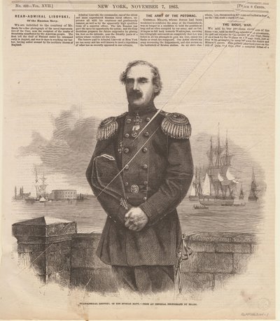Admiral Stepan Stepanovich Lesovsky 1816-1866 i New York, 1863. av Unbekannt
