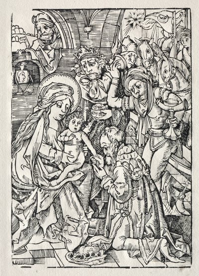 Tilbedelse av kongene, ca. 1500. av Unbekannt