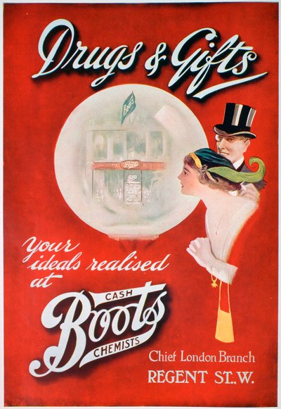 Annonse for Boots the Chemists, 1913 av Unbekannt