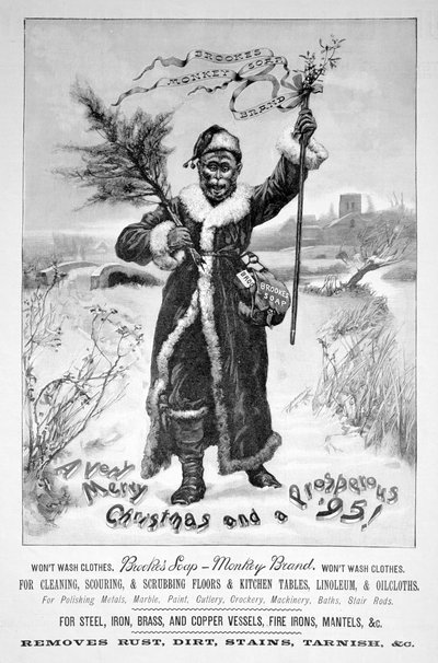 Annonse for Brookes Monkey Brand såpe, 1894 av Unbekannt