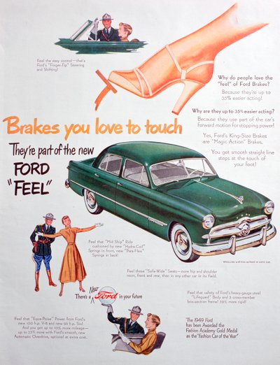 Annonse for Ford-biler, 1949 av Unbekannt