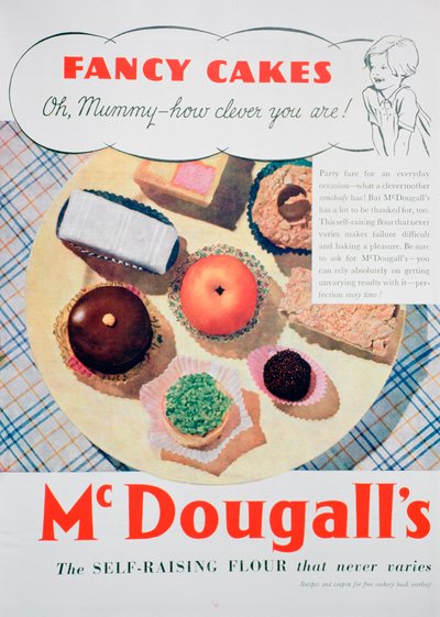 Annonse for McDougalls mel, 1935 av Unbekannt
