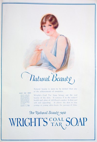 Annonse for Wrights kulltjæresåpe, 1925 av Unbekannt