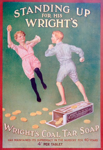 Annonse for Wrights kulltjæresåpe, 1909 av Unbekannt
