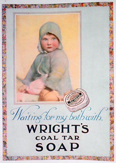 Annonse for Wrights kulltjæresåpe, 1924 av Unbekannt