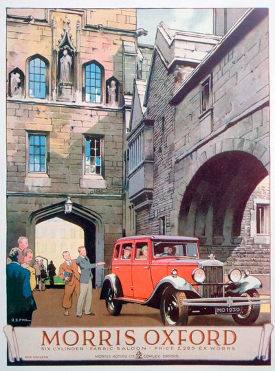 Annonse for Morris Oxford-bilen, 1930 av Unbekannt