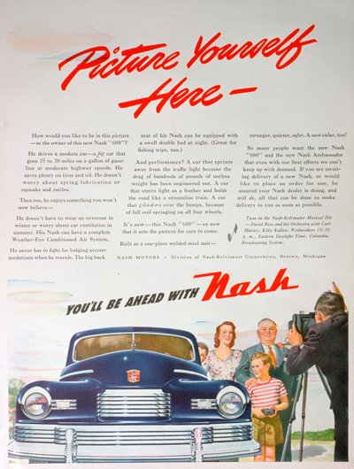 Annonse for Nash 600-bilen, 1946 av Unbekannt