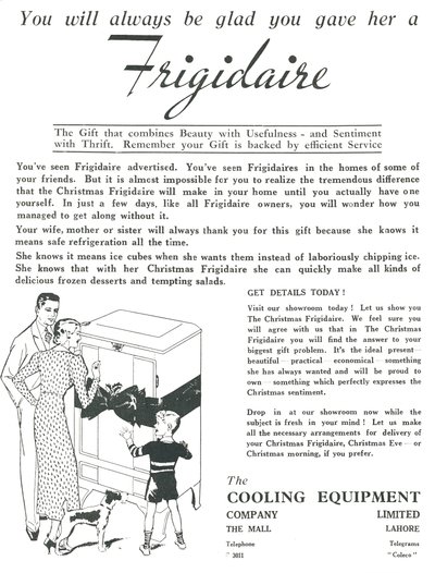 Annonse for Frigidaire-kjøleskap, 1936. av Unbekannt