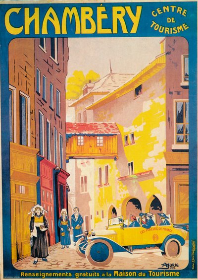 Annonse for turisme i Chambery, Frankrike, ca 1920-tallet av Unbekannt