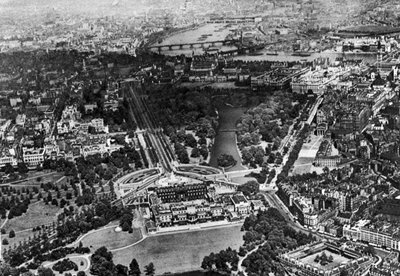 Luftfoto av Buckingham Palace, London, 1926-1927 av Unbekannt