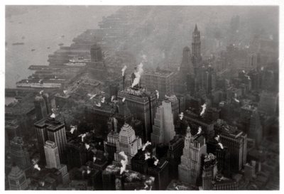 Luftfoto av Manhattan, New York City, USA, fra en Zeppelin, 1928 1933 av Unbekannt