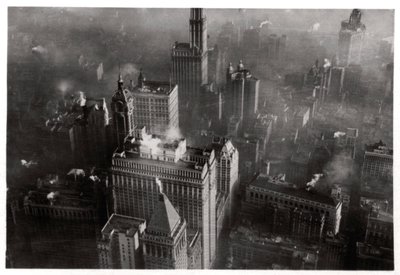 Luftfoto av Manhattan, New York City, USA, fra en Zeppelin, 1928 1933 av Unbekannt