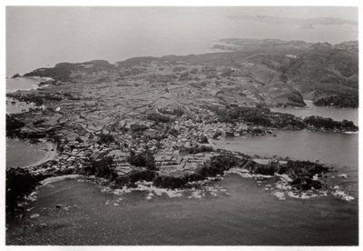 Luftfoto av Oginohama, Japan, fra en Zeppelin, 1929 1933 av Unbekannt