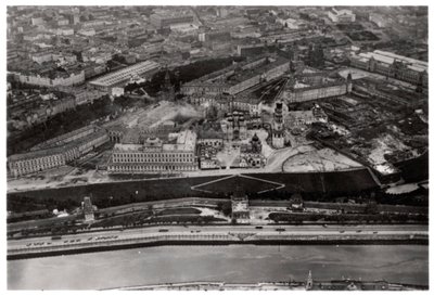 Luftfoto av Kreml, Moskva, USSR, fra en Zeppelin, 1930 1933 av Unbekannt
