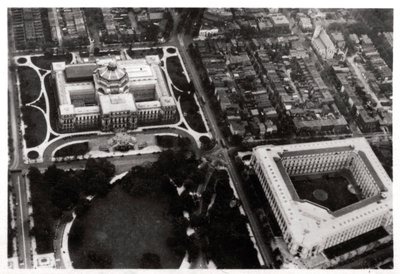 Luftfoto av Library of Congress, Washington DC, USA, fra en Zeppelin, 1928 1933 av Unbekannt