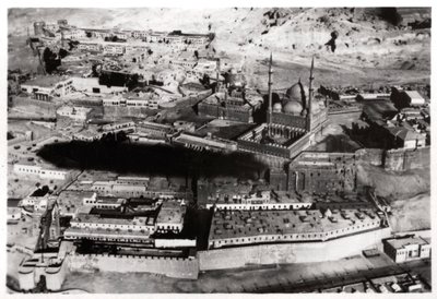 Luftfoto av moskeen til Muhammad Ali Pasha, Kairo, Egypt, fra en Zeppelin, 1931 1933 av Unbekannt