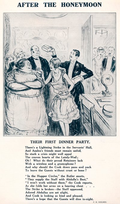 After the Honeymoon - Deres første middagsselskap, 1927 av Unbekannt