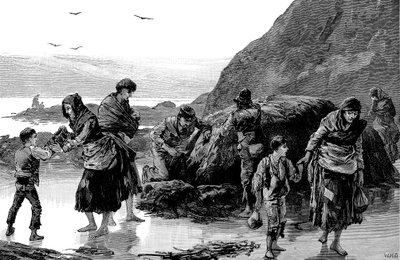Etterdønninger av hungersnød, Irland 1840-tallet, 1886 av Unbekannt