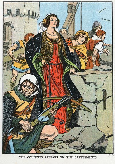 Agnes, grevinne av Dunbar 1312-1369, kjent som Black Agnes, 1338 tidlig på 1900-tallet av Unbekannt
