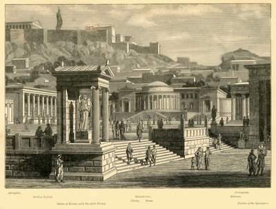 Agora i Athen restaurert, 1890. av Unbekannt