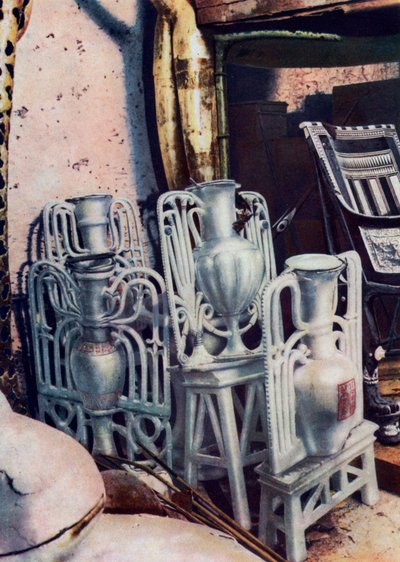 Alabastvaser, Tutankhamons grav, Egypt, 1933-1934 av Unbekannt