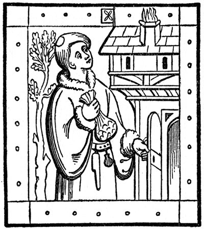 Alan Middleton, samler av husleie, 1400-tallet, 1910 av Unbekannt