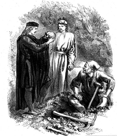 Akk, stakkars Yorick! Jeg kjente ham, Horatio, c1850 av Unbekannt