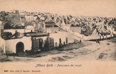 Albero Bello - Panorama av fjellene, c1910. av Unbekannt