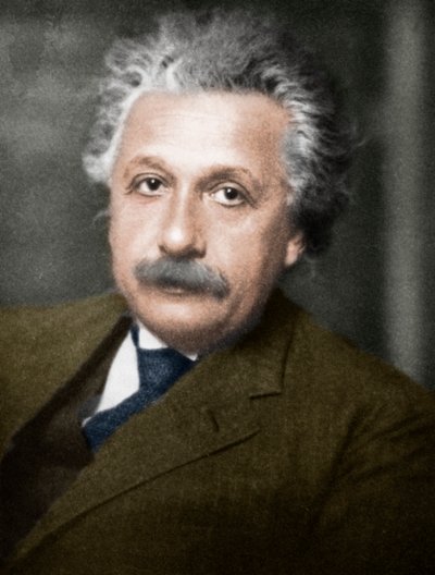 Albert Einstein , tysk-sveitsisk-amerikansk matematiker og fysiker. av Unbekannt