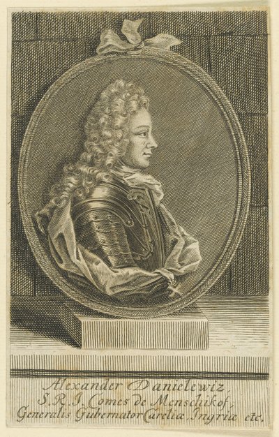 Alexander Danilovich Menshikov, Generalissimo, Prins av Det hellige romerske rike, 1705. av Unbekannt