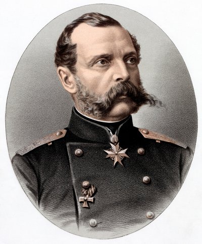 Alexander II 1818-1881, tsar av Russland fra 1855, c1880 av Unbekannt