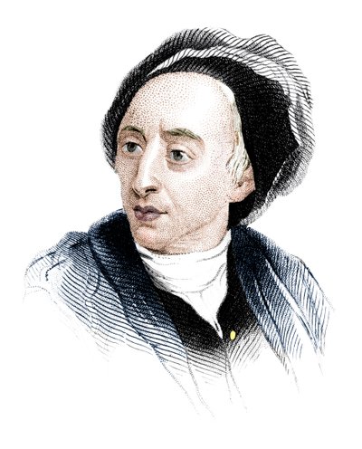 Alexander Pope, engelsk poet fra det tidlige attende århundre, ca 1850 av Unbekannt
