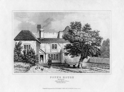 Alexander Popes House, Binfield, Berkshire, midten av 1800-tallet av Unbekannt