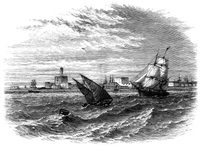 Alexandria fra havet, Egypt, c1890 av Unbekannt