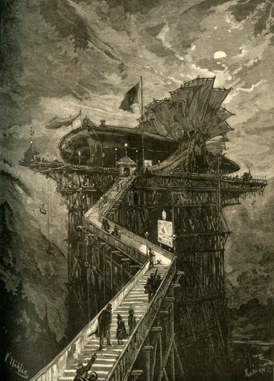 Alle ombord for månen!, 1881. av Unbekannt