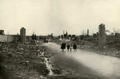 Alt som er igjen av Sermaize, 1919. av Unbekannt