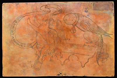 Allegory on Copulation [verso], fjerde kvartal 1400-tallet. av Unbekannt