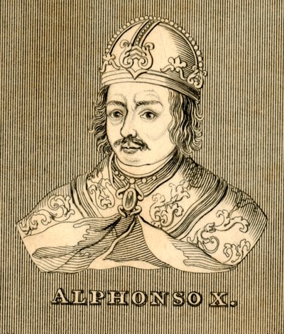 Alphonso X, 1221-1284, 1830. av Unbekannt