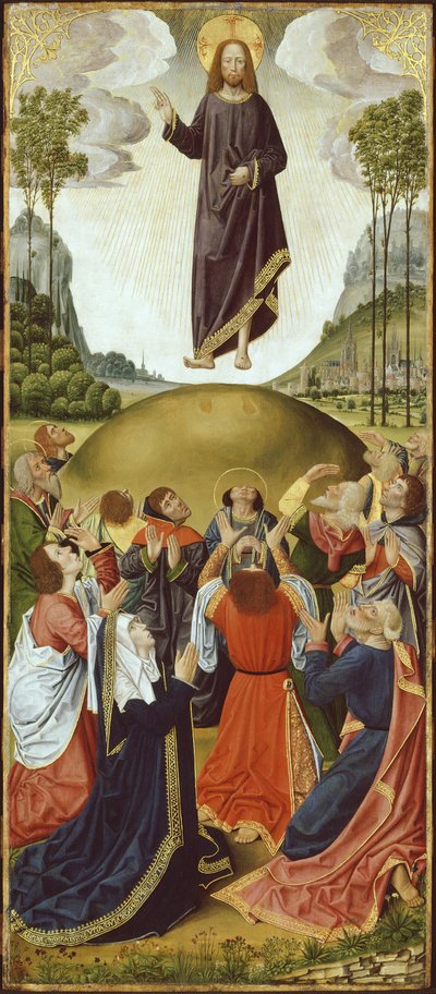 Altertavle fra Thuison-les-Abbeville: The Ascension, 14901500. av Unbekannt