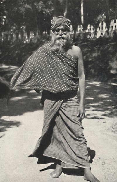 Gammel singalesisk arbeider fra Kandy, 1926 av Unbekannt