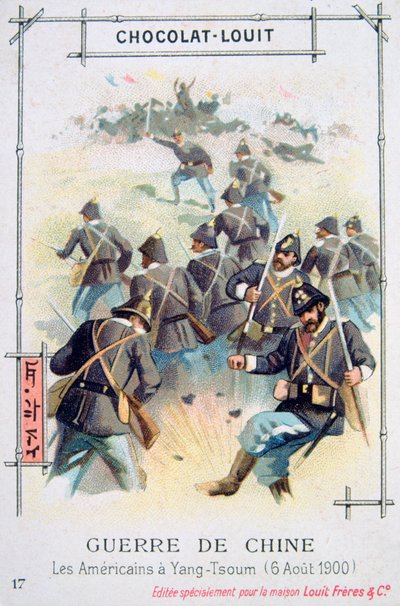 Den amerikanske hæren ved Yang-Tsoum, Kina, Boxer Rebellion, 6. august 1900 av Unbekannt