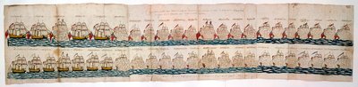 Amerikansk uavhengighetskrig: Slaget ved Yorktown, 1781 av Unbekannt