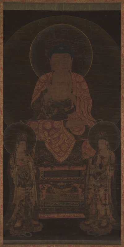 Amitabha-triaden, ca. 1200-tallet. av Unbekannt