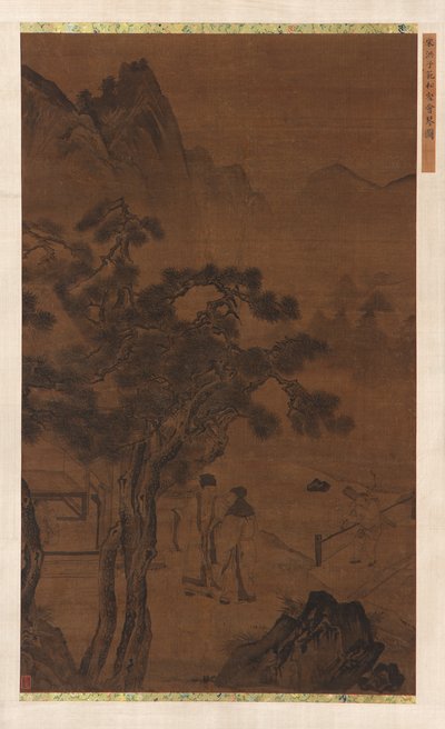 Et ettermiddagsbesøk nær Tall Pines, Ming-dynastiet, 1500-tallet. av Unbekannt