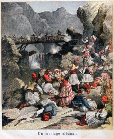Et albansk ekteskap, 1892 av Unbekannt