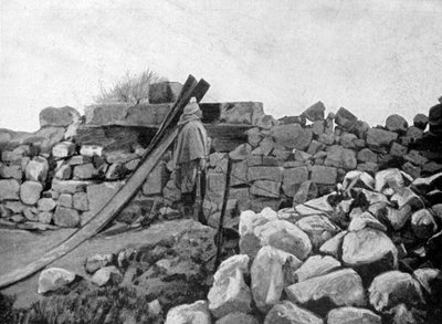 En algerisk soldat på vaktvakt, Artois, Frankrike, 1915 av Unbekannt